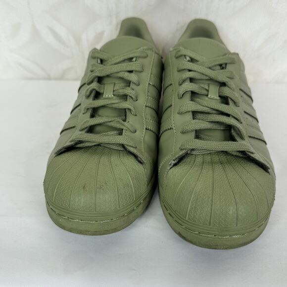 Adidas Superstar x Pharrell Equality Superstar Shift Olive Rare Men’s Size 11.5 - Picture 11 of 12